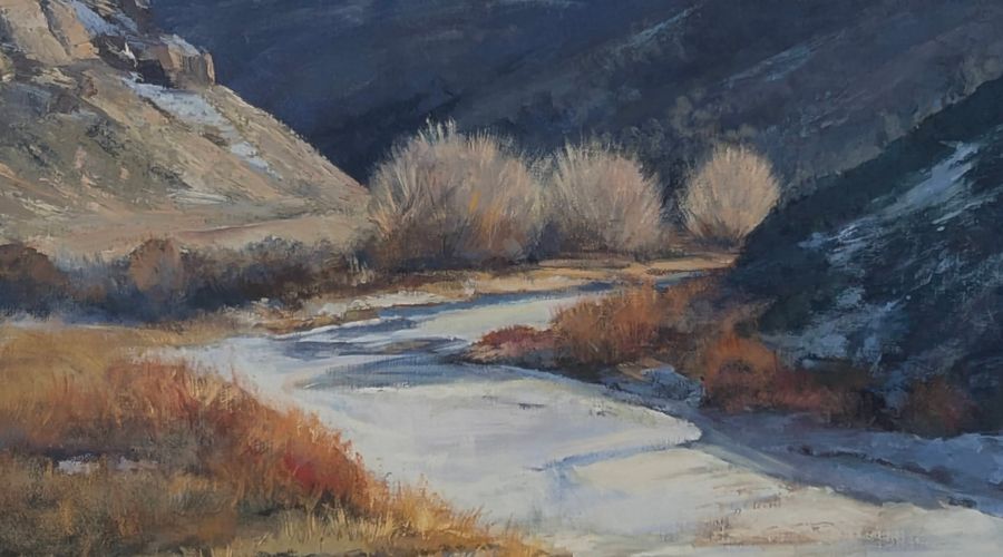 Nancy Lewis winter scene painting